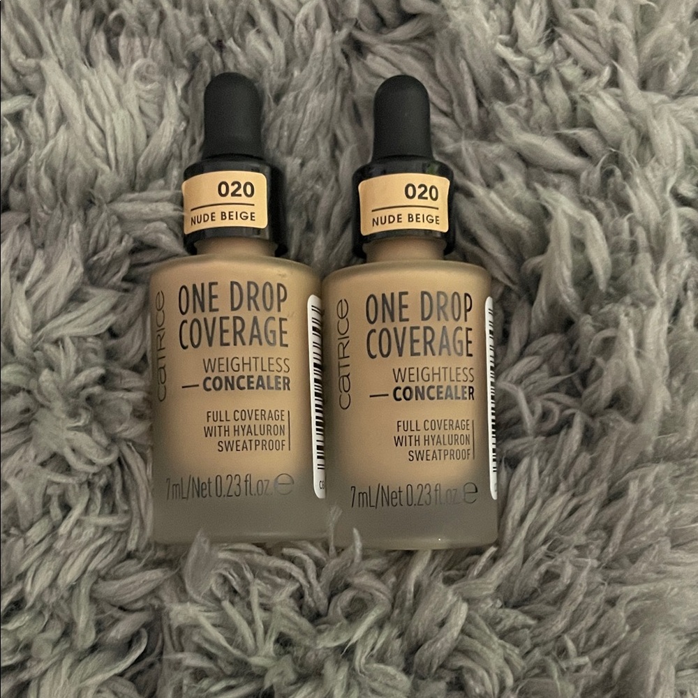 2 Catrice One Drop Coverage Weightless Concealer Nude Beige 0.23fl oz/7ml